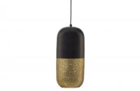 Tirsa Hanglamp 46cm Metaal Zwart Brass