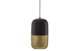 Tirsa Hanglamp 36cm Metaal Zwart Brass