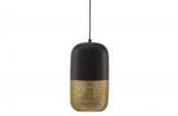 Tirsa Hanglamp 36cm Metaal Zwart Brass
