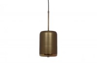 Safa Hanglamp Verticaal Metaal Glas Brass