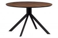Bruno Eettafel Rond Mdf Walnoot 120cm