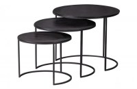 Set V 3 - Janna Bijzettafels Metaal Donker Bruin