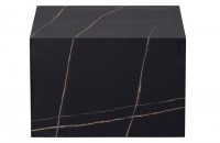 Benji Salontafel Marmerlook Zwart 60x60