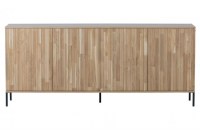 New Gravure Dressoir 200 Cm Eiken Blanke Lak  [fsc]