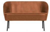 Vogue 2-zits Bankje Leer Cognac