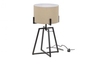 Holly Tafellamp Zwart/naturel