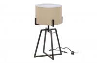 Holly Tafellamp Zwart/naturel