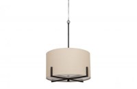 Holly Hanglamp Zwart/naturel