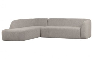 Sloping Hoekbank Links Off White Melange