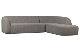 Sloping Hoekbank Rechts Grijs Melange