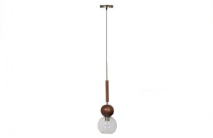 Babble Hanglamp Glas Walnoot