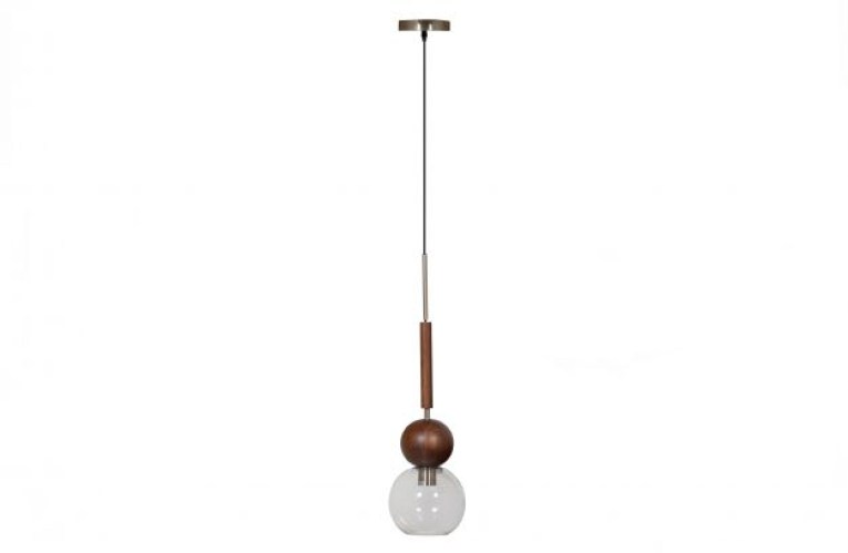 Babble Hanglamp Glas Walnoot