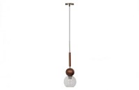 Babble Hanglamp Glas Walnoot