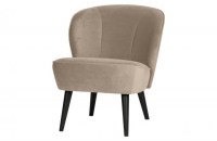 Sara Fauteuil Fluweel Khaki