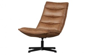 Nika draaifauteuil bouclé taupe melange