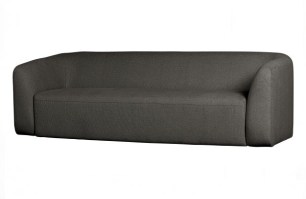 Sloping 3-zits Bank Grijs/zwart Melange