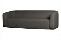 Sloping 3-zits Bank Grijs/zwart Melange