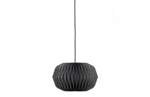 Globe Hanglamp Papier Naturel/zwart