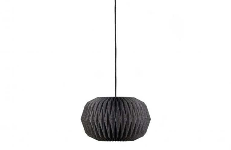 Globe Hanglamp Papier Naturel/zwart