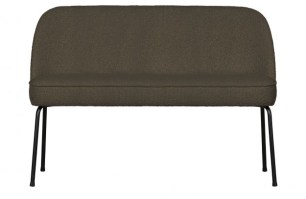 Vogue eetbank bouclé warm groen