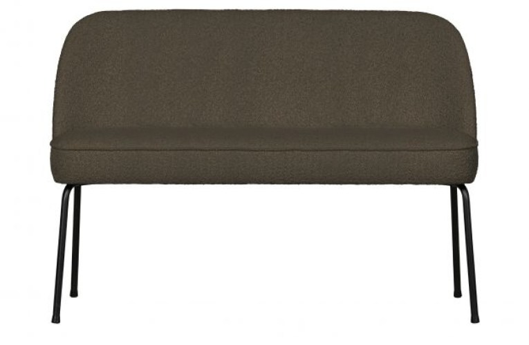 Vogue eetbank bouclé warm groen