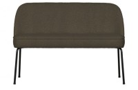 Vogue eetbank bouclé warm groen