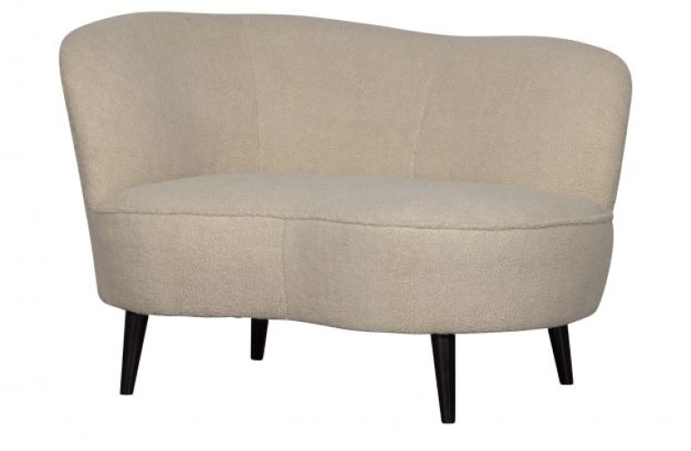 Sara lounge fauteuil links teddy off white