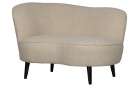 Sara lounge fauteuil links teddy off white