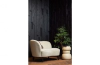Sara lounge fauteuil links teddy off white