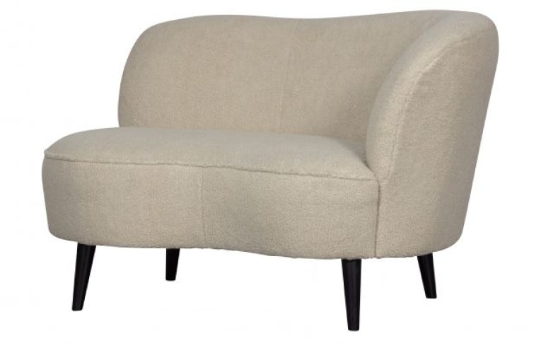 Sara lounge fauteuil rechts teddy off white