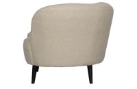 Sara lounge fauteuil rechts teddy off white
