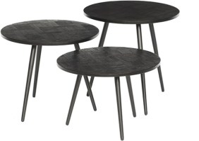 Salontafel set van 3- Delano Inlay Tables