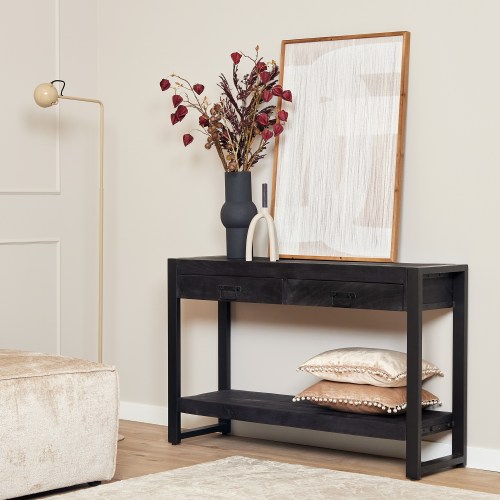 Sidetable Boaz black| 120 cm