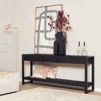Sidetable Boaz black| 180 cm