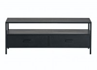Tv dressoir 120 met 2 lades - Black Metal Collection Mysons