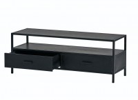 Tv dressoir 120 met 2 lades - Black Metal Collection Mysons
