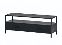 Tv dressoir 120 met 2 lades - Black Metal Collection Mysons