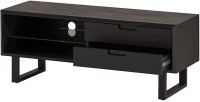 Tv dressoir 130 met 2 lades en 2 open vakken met glasplaat - Leonardo Collection Mysons