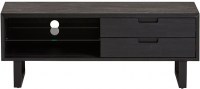 Tv dressoir 130 met 2 lades en 2 open vakken met glasplaat - Leonardo Collection Mysons