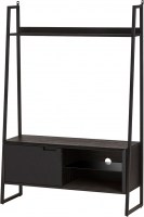Tv kast met 1 deur, 2 open vakken en een glasplaat - Leonardo Collection