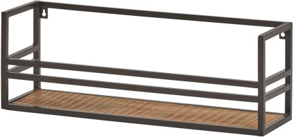 Wandrek metaal met mangohout liggend big - New Bestseller Collection
